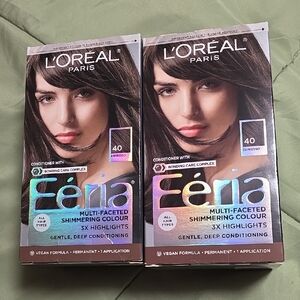 L'Oreal Paris Feria Multi-Faceted Shimmering Permanent Hair Color, 40 Espresso